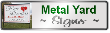 Custom Realty Metal Yard Signs