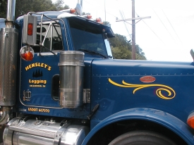 Hensley's Logging Lettering