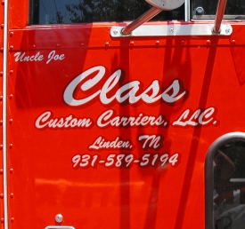 Class Custom Carriers Lettering