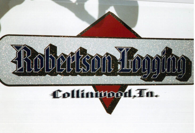 Robertson Logging Truck Lettering