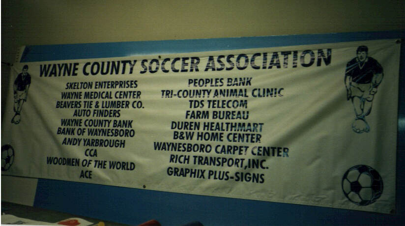 Wayne County Soccer Association Banner
