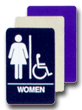 ADA Handicapped Accessible Women's Room Sign