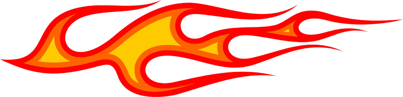 3LAYER_00 Graphic Flame Decal