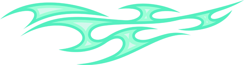 3LAYER_01 Graphic Flame Decal