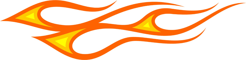 3LAYER_03 Graphic Flame Decal