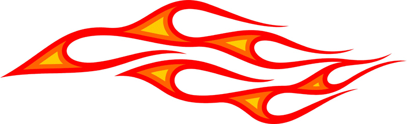 3LAYER_04 Graphic Flame Decal