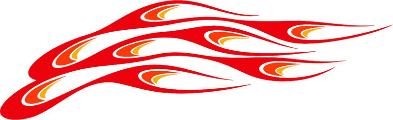 3c_flames_22 Graphic Flame Decal