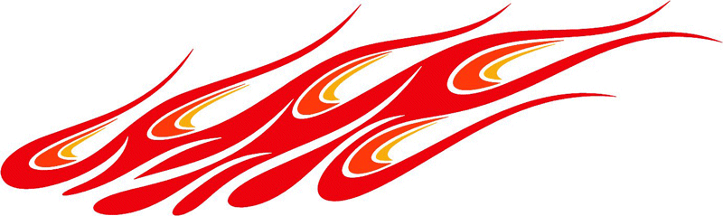 3c_flames_25 Graphic Flame Decal