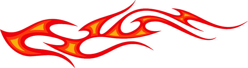 3c_flames_36 Graphic Flame Decal