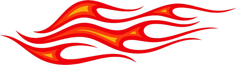 3c_flames_64 Graphic Flame Decal