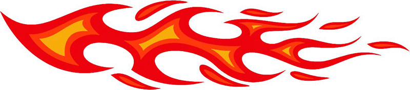 3c_flames_70 Graphic Flame Decal