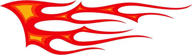 3c_flames_72 Graphic Flame Decal