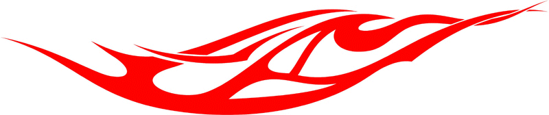 ALTER_10 Graphic Flame Decal