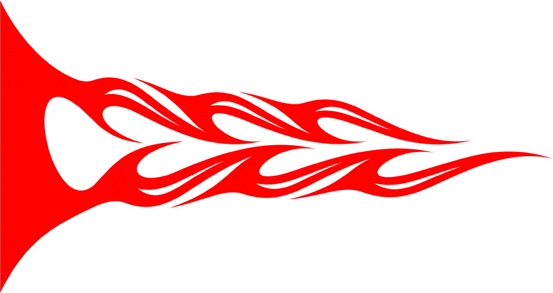 ALTER_47 Graphic Flame Decal