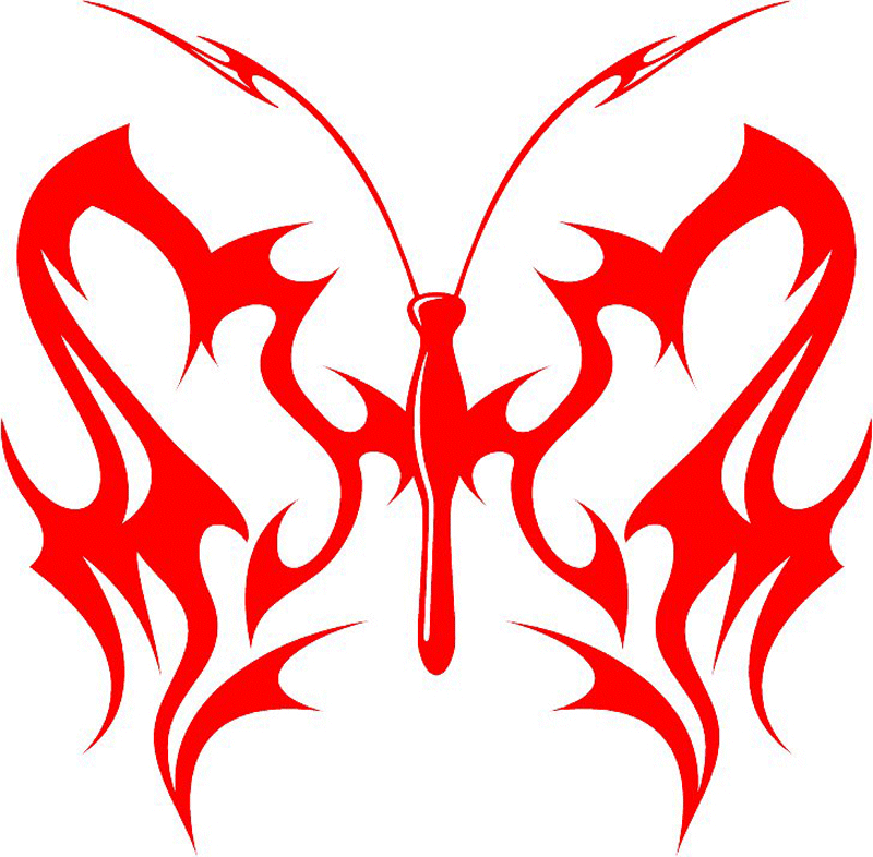 Butterfly 3 Graphic Flame Decal