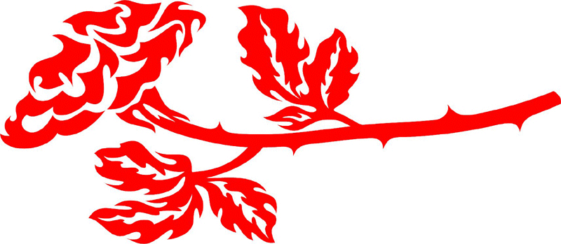 Rose 1 Graphic Flame Decal