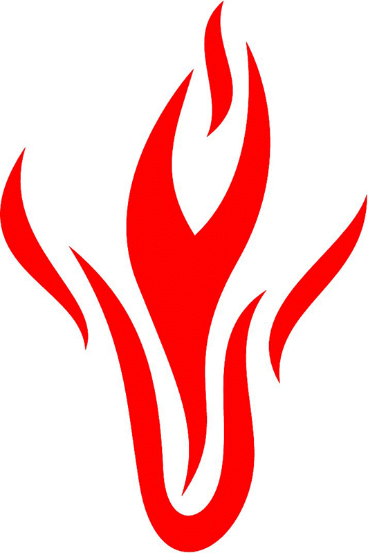 fire_04 Classic Fire Flames Graphic Flame Decal