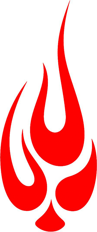 fire_09 Classic Fire Flames Graphic Flame Decal