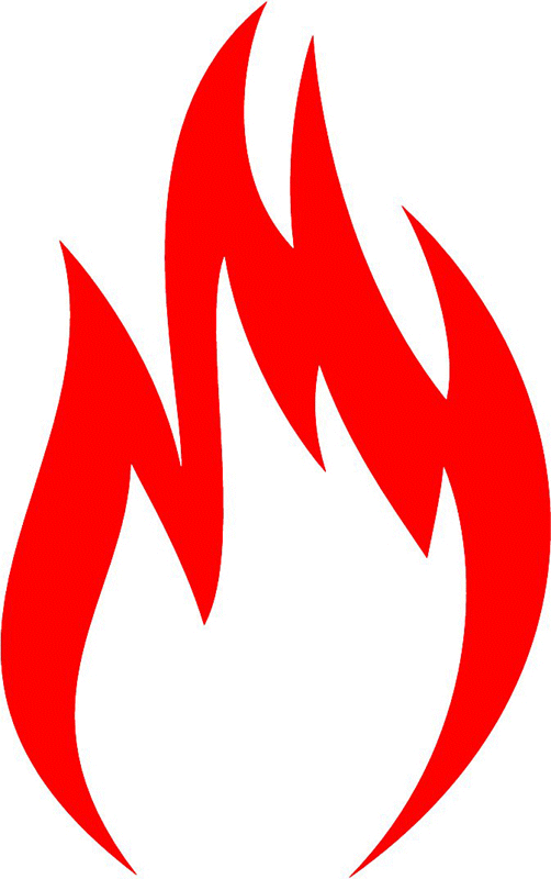fire_14 Classic Fire Flames Graphic Flame Decal