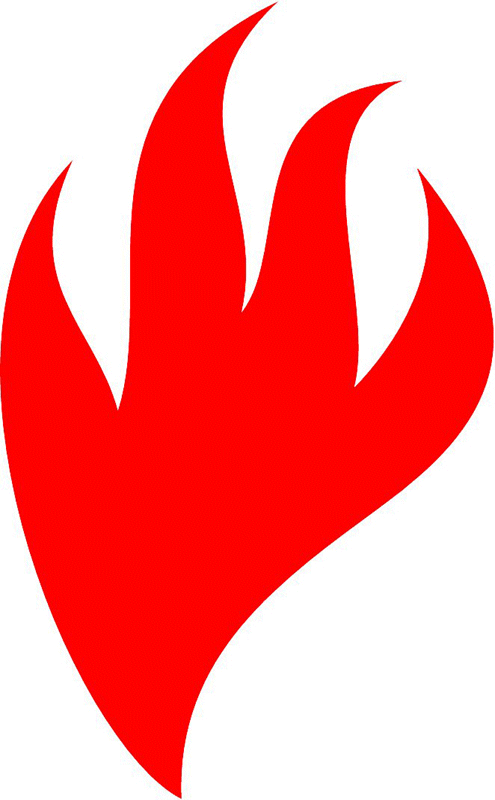 fire_15 Classic Fire Flames Graphic Flame Decal