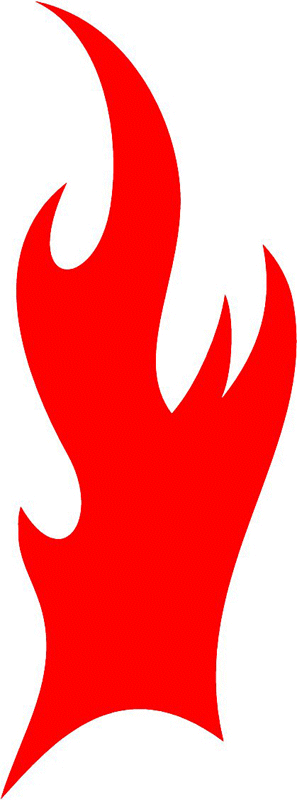fire_21 Classic Fire Flames Graphic Flame Decal
