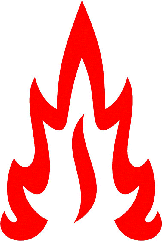 fire_22 Classic Fire Flames Graphic Flame Decal