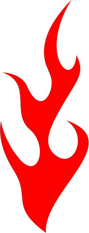 fire_26 Classic Fire Flames Graphic Flame Decal