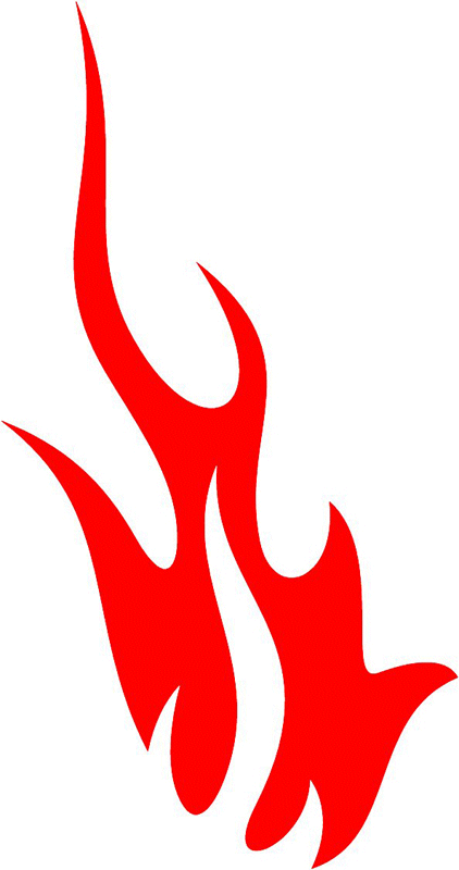 fire_28 Classic Fire Flames Graphic Flame Decal
