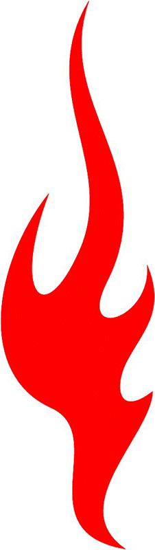 fire_29 Classic Fire Flames Graphic Flame Decal