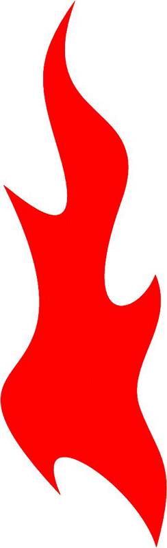 fire_38 Classic Fire Flames Graphic Flame Decal