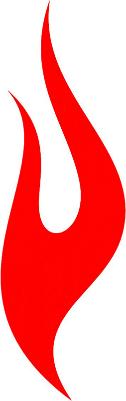 fire_45 Classic Fire Flames Graphic Flame Decal