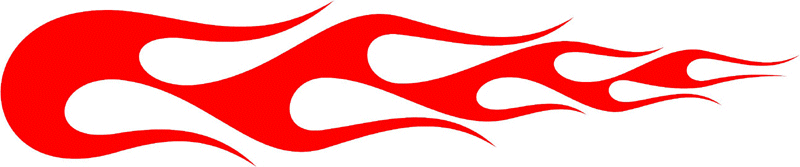 CLASSIC_03 Graphic Flame Decal