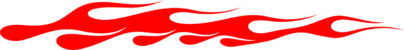 CLASSIC_08 Graphic Flame Decal