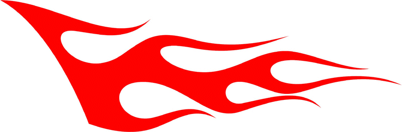 CLASSIC_10 Graphic Flame Decal