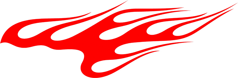 CLASSIC_12 Graphic Flame Decal