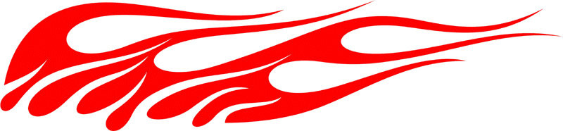 CLASSIC_13 Graphic Flame Decal