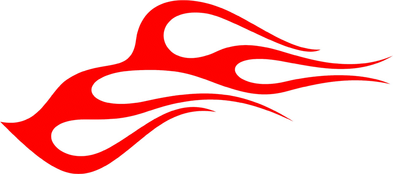 CLASSIC_14 Graphic Flame Decal