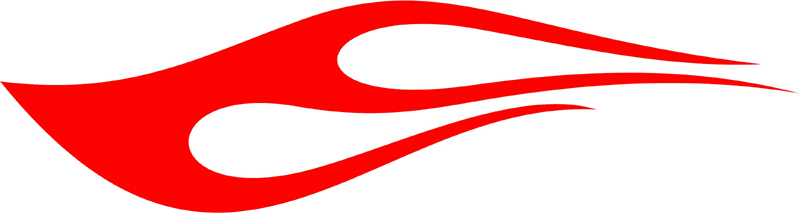 CLASSIC_15 Graphic Flame Decal