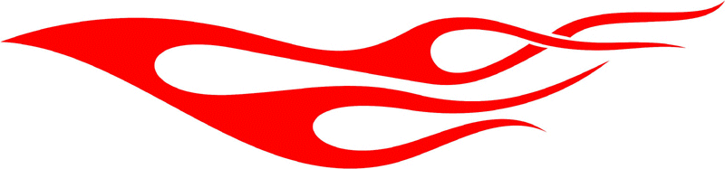 CLASSIC_16 Graphic Flame Decal