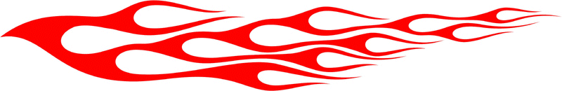 CLASSIC_18 Graphic Flame Decal