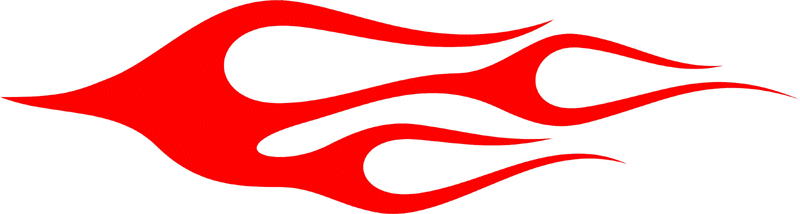 CLASSIC_22 Graphic Flame Decal
