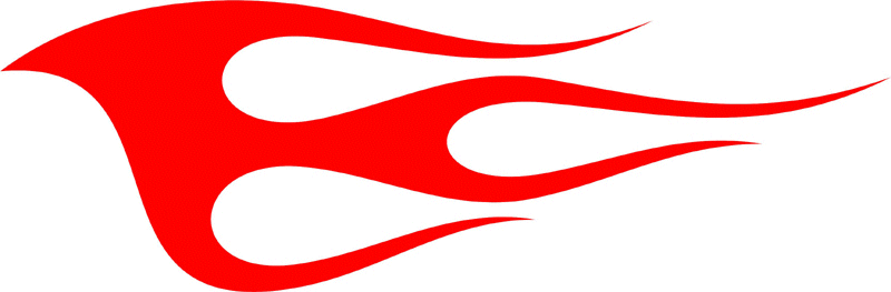 CLASSIC_23 Graphic Flame Decal