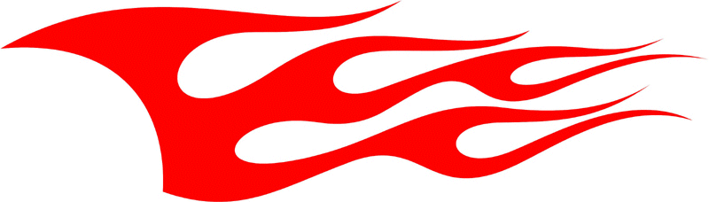 CLASSIC_24 Graphic Flame Decal