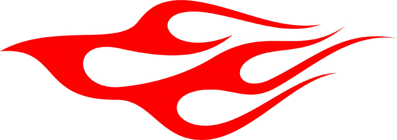 CLASSIC_26 Graphic Flame Decal
