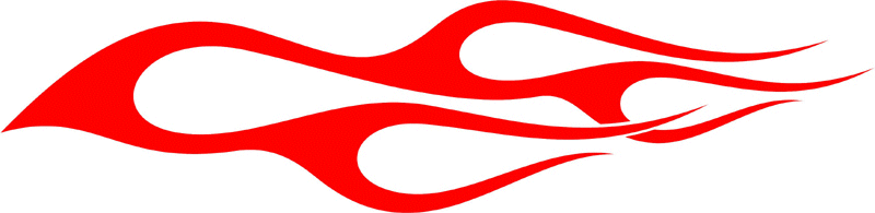 CLASSIC_27 Graphic Flame Decal