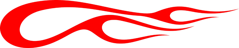 CLASSIC_29 Graphic Flame Decal