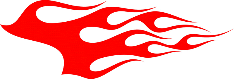 CLASSIC_30 Graphic Flame Decal