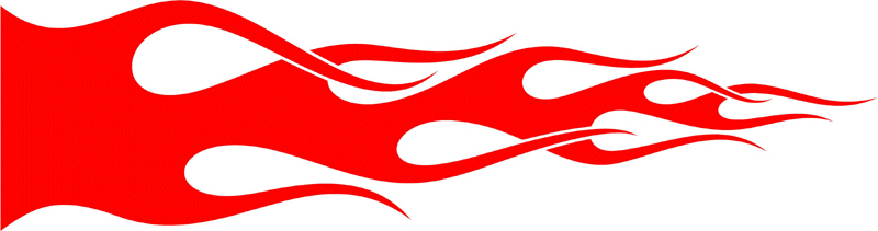 CLASSIC_32 Graphic Flame Decal