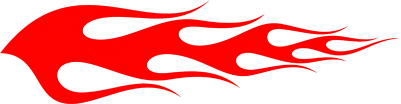 CLASSIC_33 Graphic Flame Decal