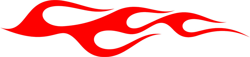 CLASSIC_35 Graphic Flame Decal